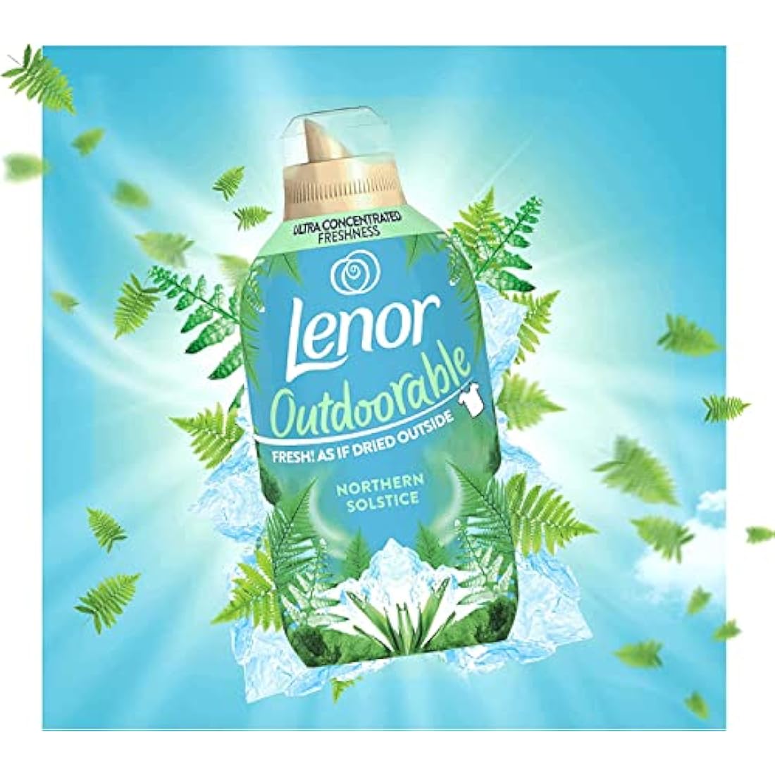 Lenor Outdoorable Fabric Conditioner 210 Washes, 6x490ml, Northern Solstice - Ultra Concentrated Freshness