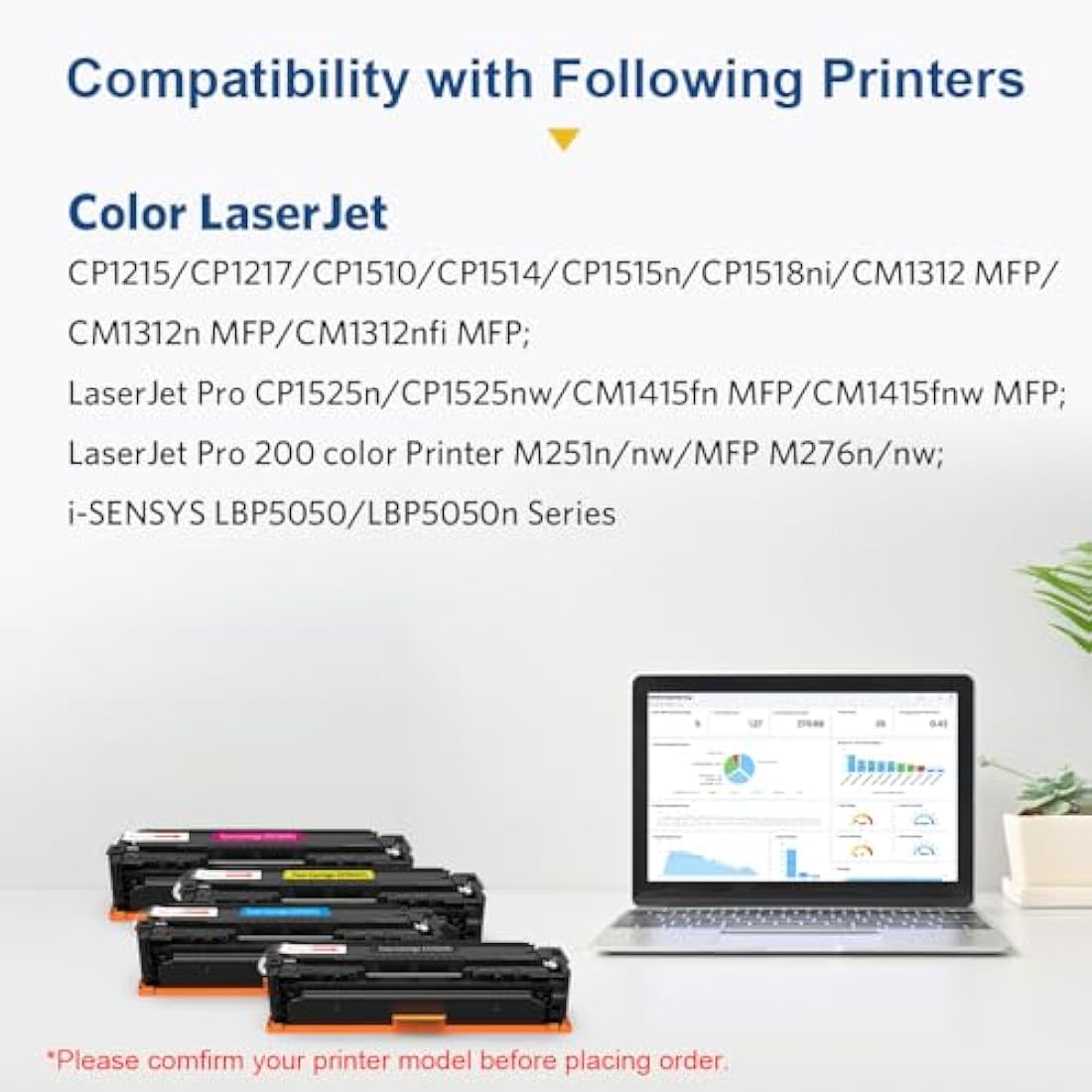 SMARTOMI CF210X 131X Toner Cartridges Replacement for HP 131X 131A CF210X CF211X CF213X CF212X Compatible with LaserJet Pro 200 color M251n M251nw MFP M276n M276nw(Black Cyan Magenta Yellow,4-Pack)