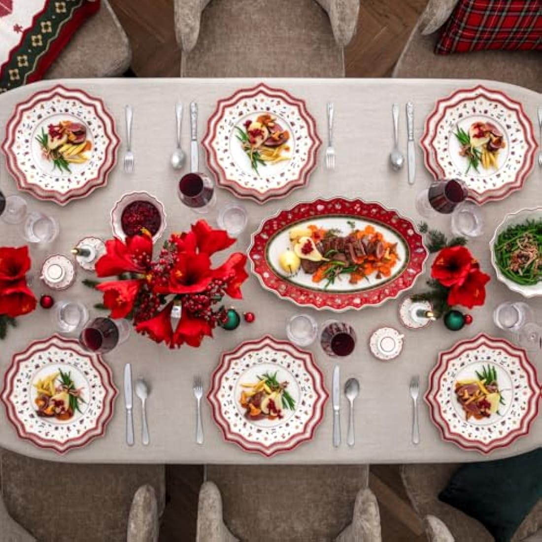 Villeroy & Boch Toy's Delight Bread and Butter Plate, Red, Round