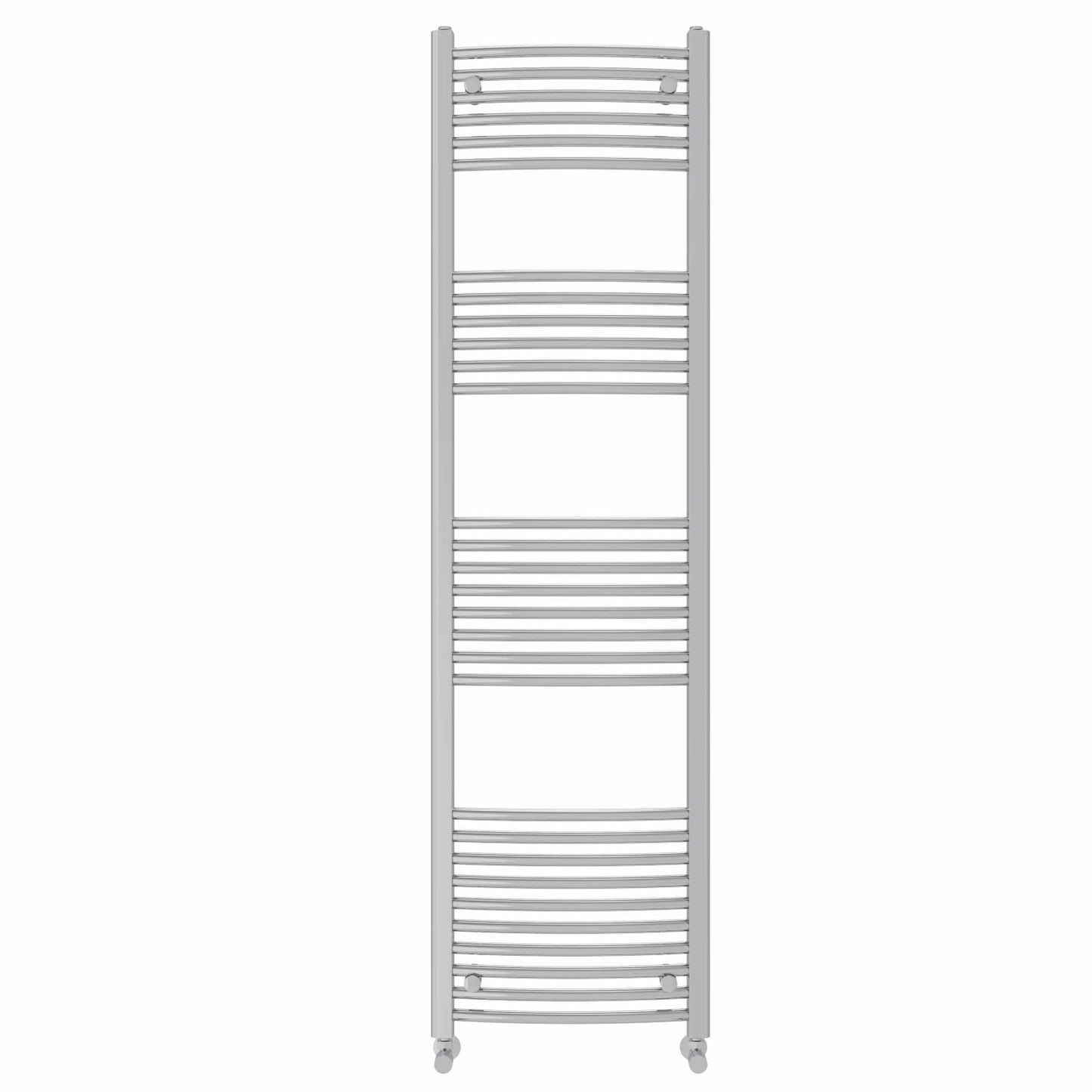 NRG Curved Chrome Bathroom Heated Towel Rail Radiator 1800x500mm
