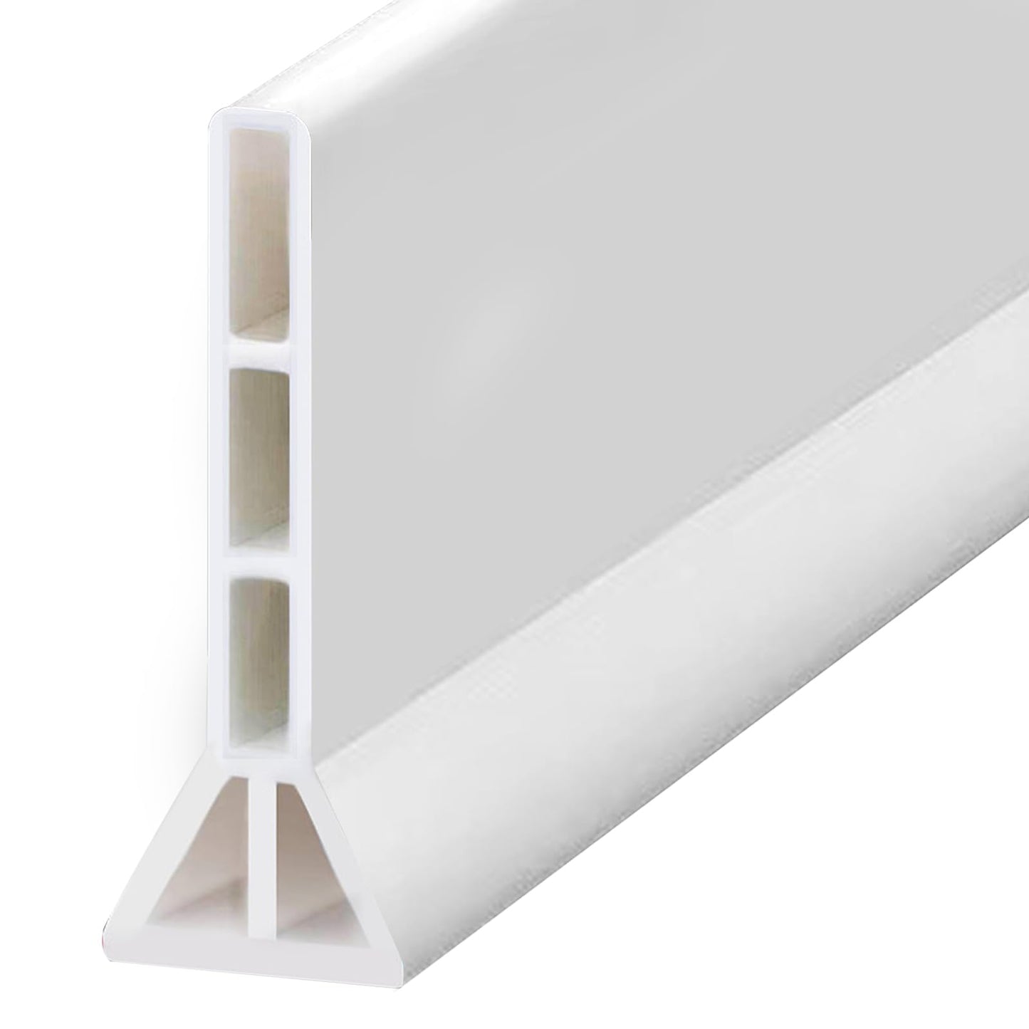Collapsible Shower Splash Guard - Water Dam for Wet & Dry Separation, 2m Long, 10cm Height, 1.5cm Width