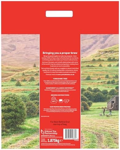 Yorkshire Tea, Total 600 Tea Bags, (Pack of 1.875 kg)