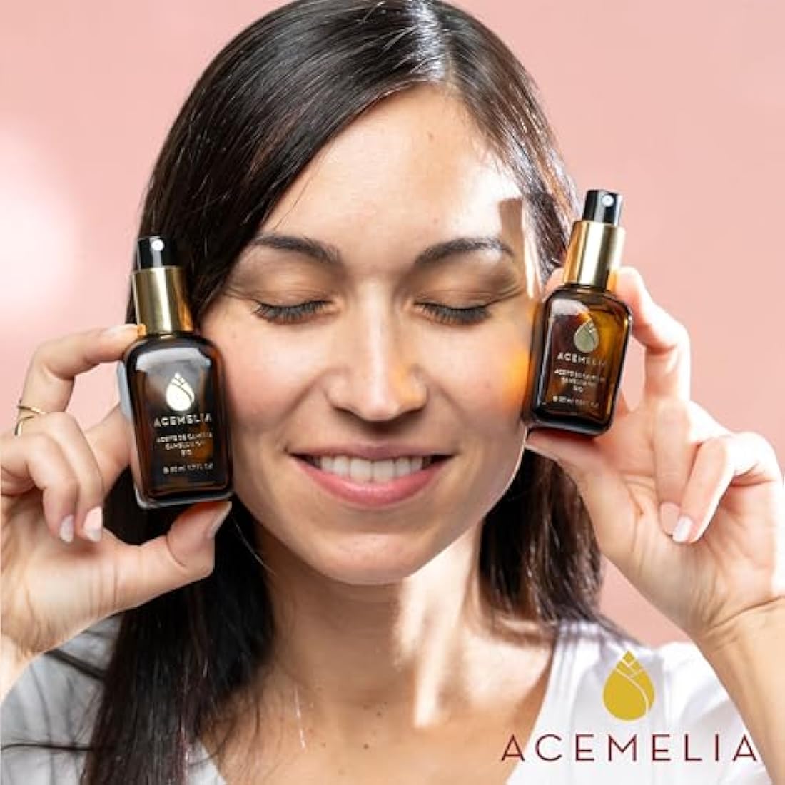 Camellia Oil Bio - 50ml - 100% Natural-Hydrating and Nourishing for Face, Hair, and Body-Antioxidant and Rejuvenating Properties-Instant Absorption Dry Oil-Extracted Cold in Spain