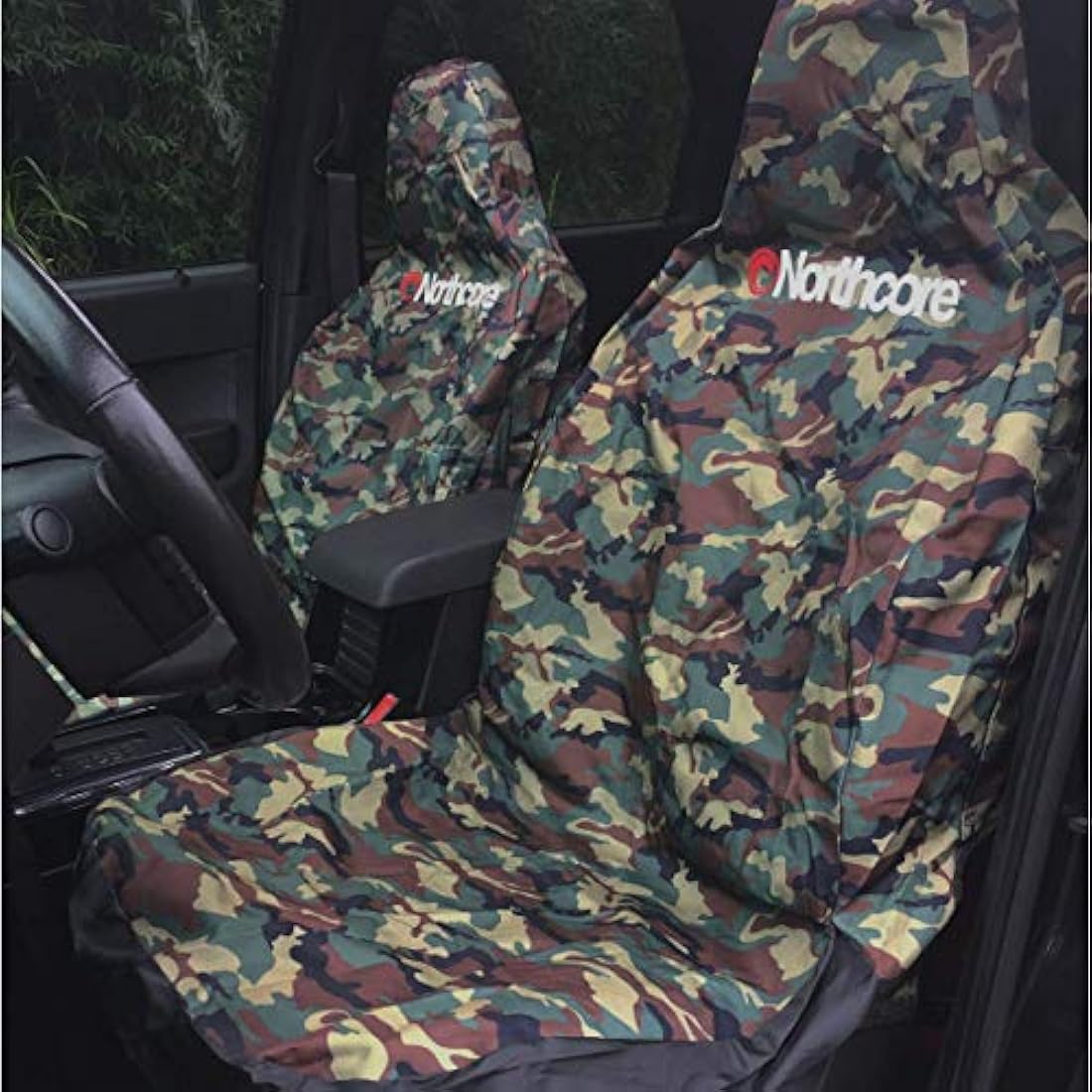 Northcore Surfing and Watersports Accessories - Water Resistant Car Seat Cover CAMO - Tough material that's going to last