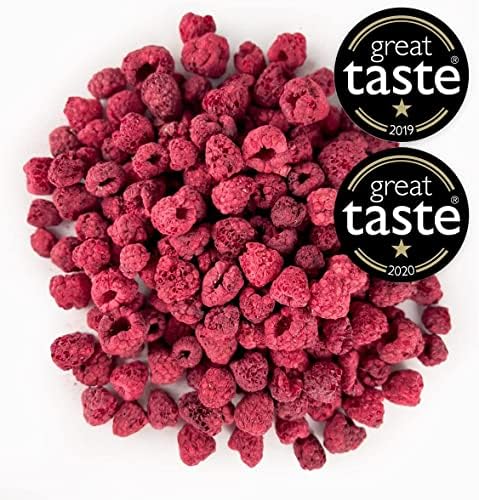 BRIX Freeze Dried Raspberry | 100% Natural Dried Whole Raspberries 400g | Great Taste Award Dried Fruit | Non-GMO, Gluten Free, Vegan & Vitamins Retained