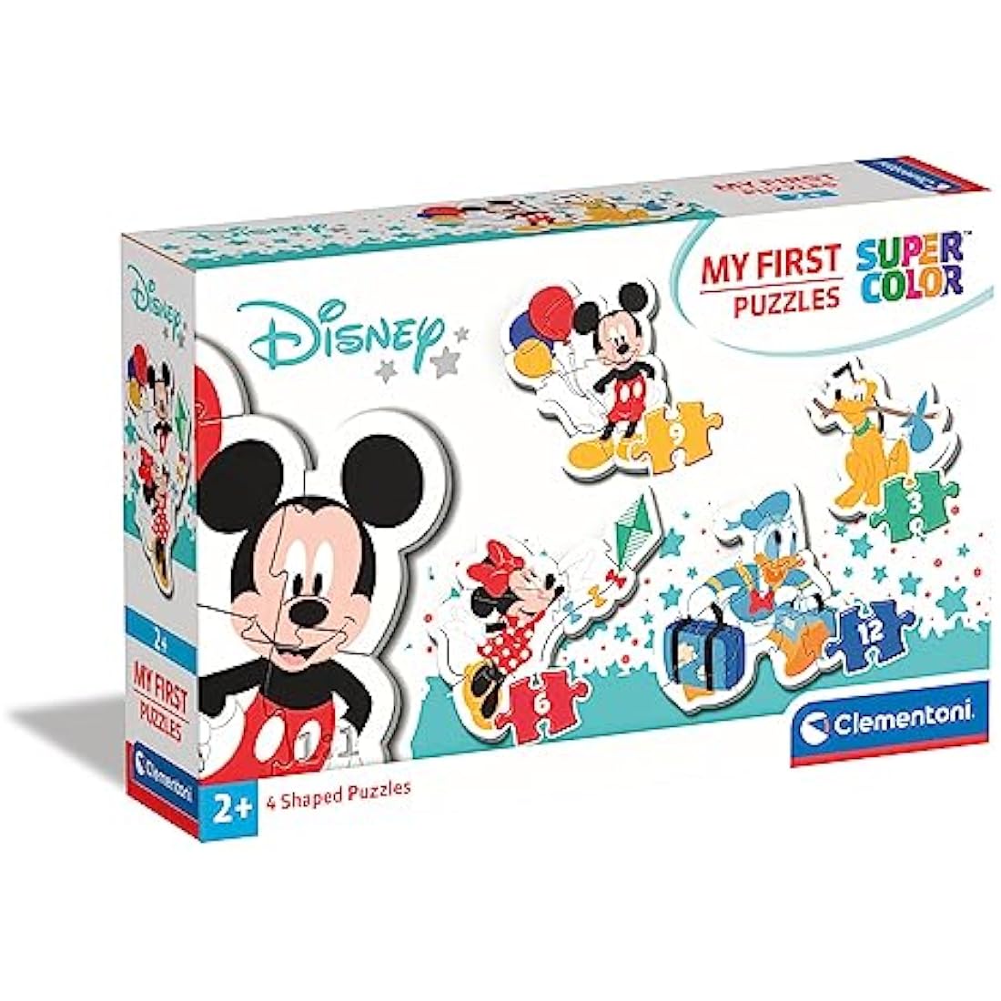 Clementoni - 20819 - My First Puzzle - Disney Mickey Mouse - 3-6-9-12 pieces - Made in Italy - jigsaw puzzle children age 2+