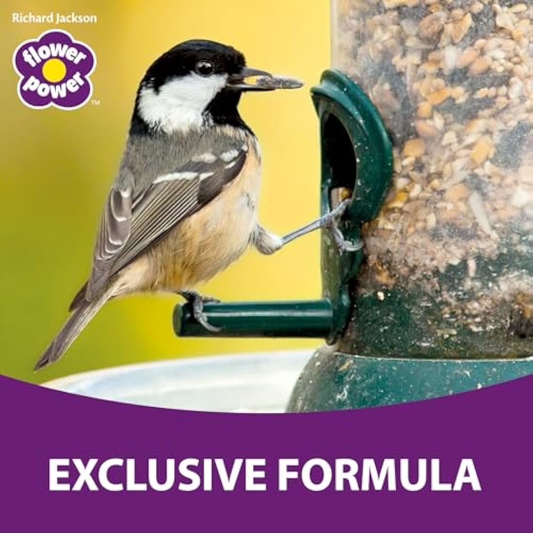Richard Jackson 12.75kg Premium Bird Food, No Waste Natural High Energy Seeds & Wild Bird Feed Pellets, Flower Power Range