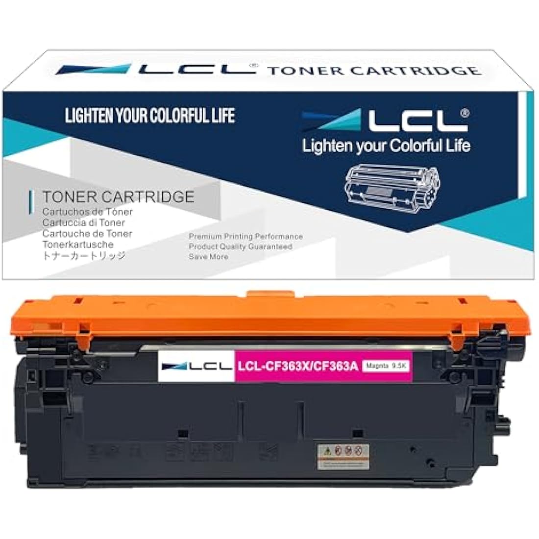 LCL Remanufactured Toner Cartridge 508X 508A CF363A CF363X 9500 pages (1 Magenta) Replacement for HP M553 Printer M577 Printer Color LaserJet Enterprise M552dn M553dn M553n M553x M577c