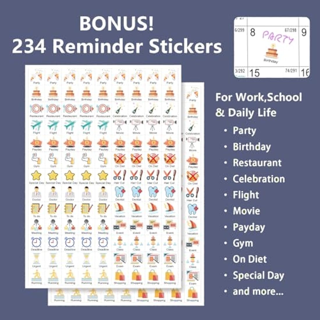Desk Calendar 2025-2026, Monthly Desktop Calendar (Jul. 2025 - Dec 2026, 10" x 8.25"), Standing Flip Calendar with Thick Paper, Academic Year Planner with Stickers