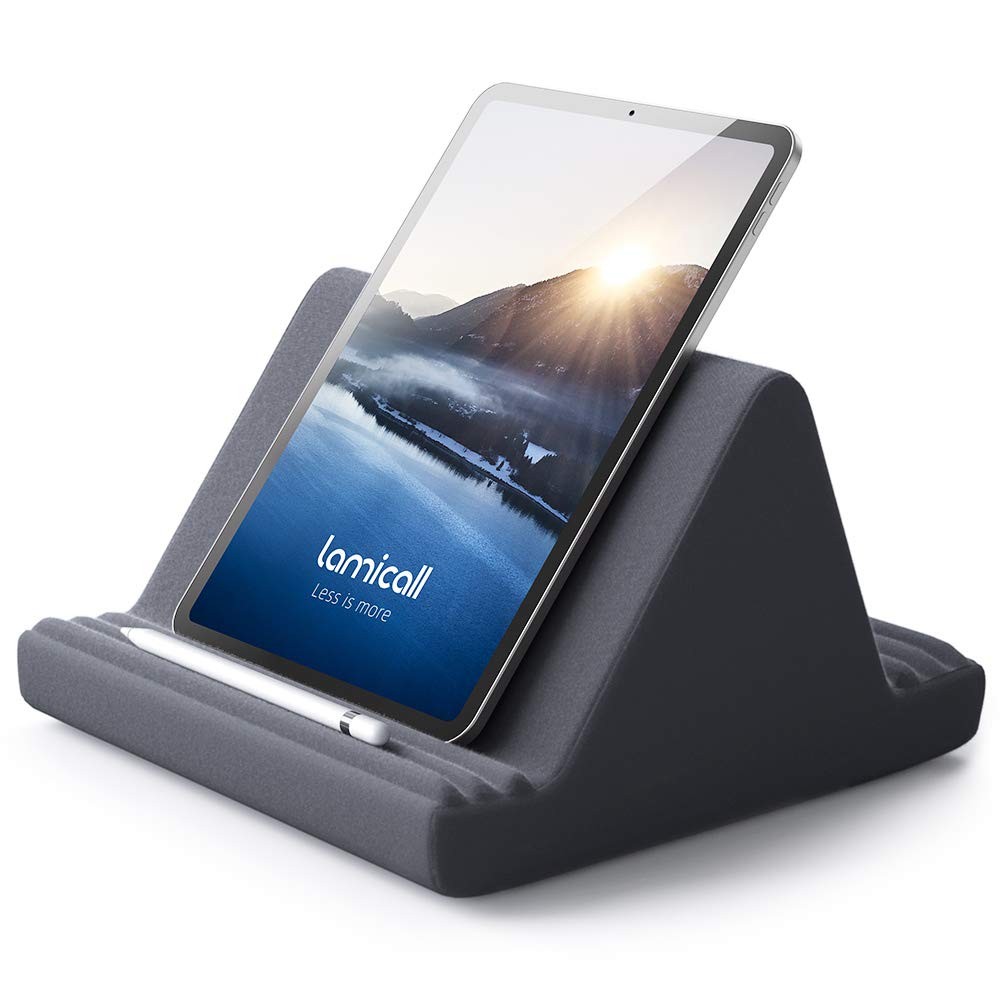 Lamicall Pillow Tablet Holder, Tablet Cushion Stand - Lazy Holder Stand Bed Sofa, Compatible with New 2022 iPad Pro 9.7, 10.5, 11, 12.9, iPad Air mini
