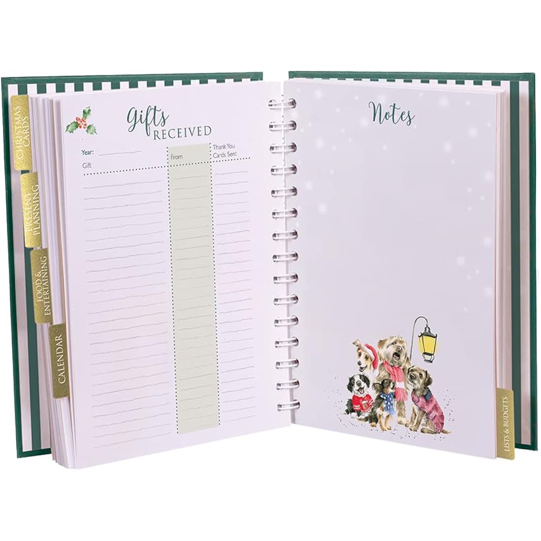 Wrendale Designs by Hannah Dale - Rockin’ Robin - Christmas Planner - 210mm by 170mm