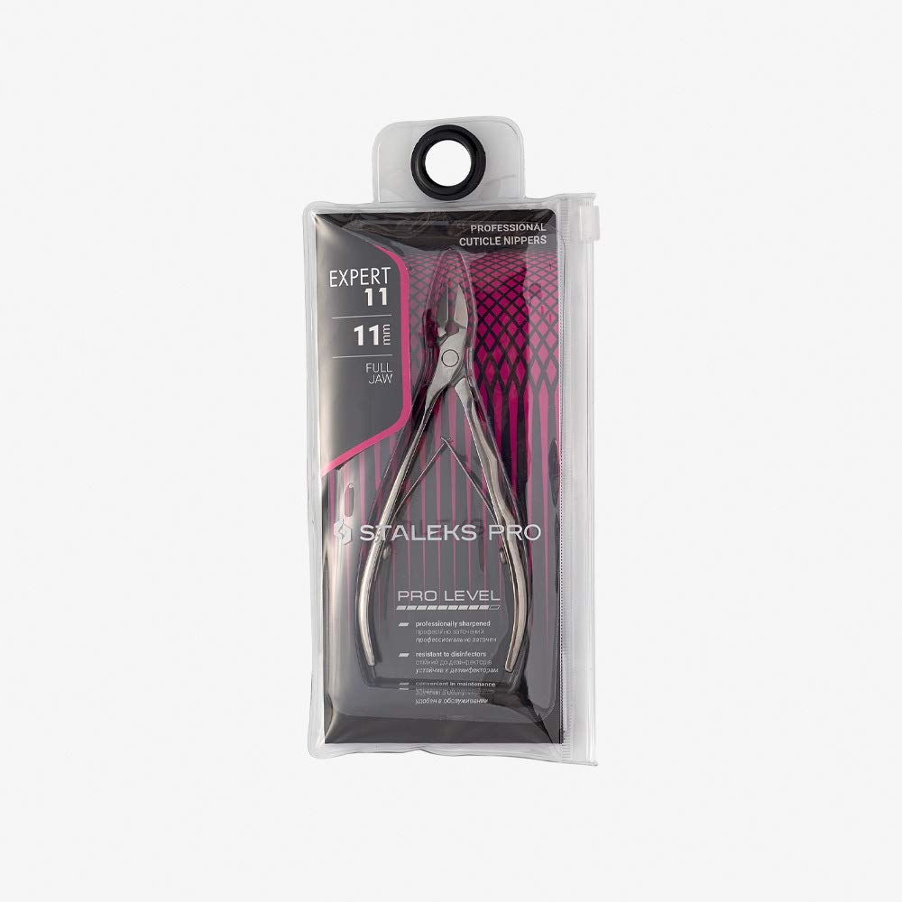 K/00 Professional Cuticle Nippers Staleks Length 11 cm and Leather Case