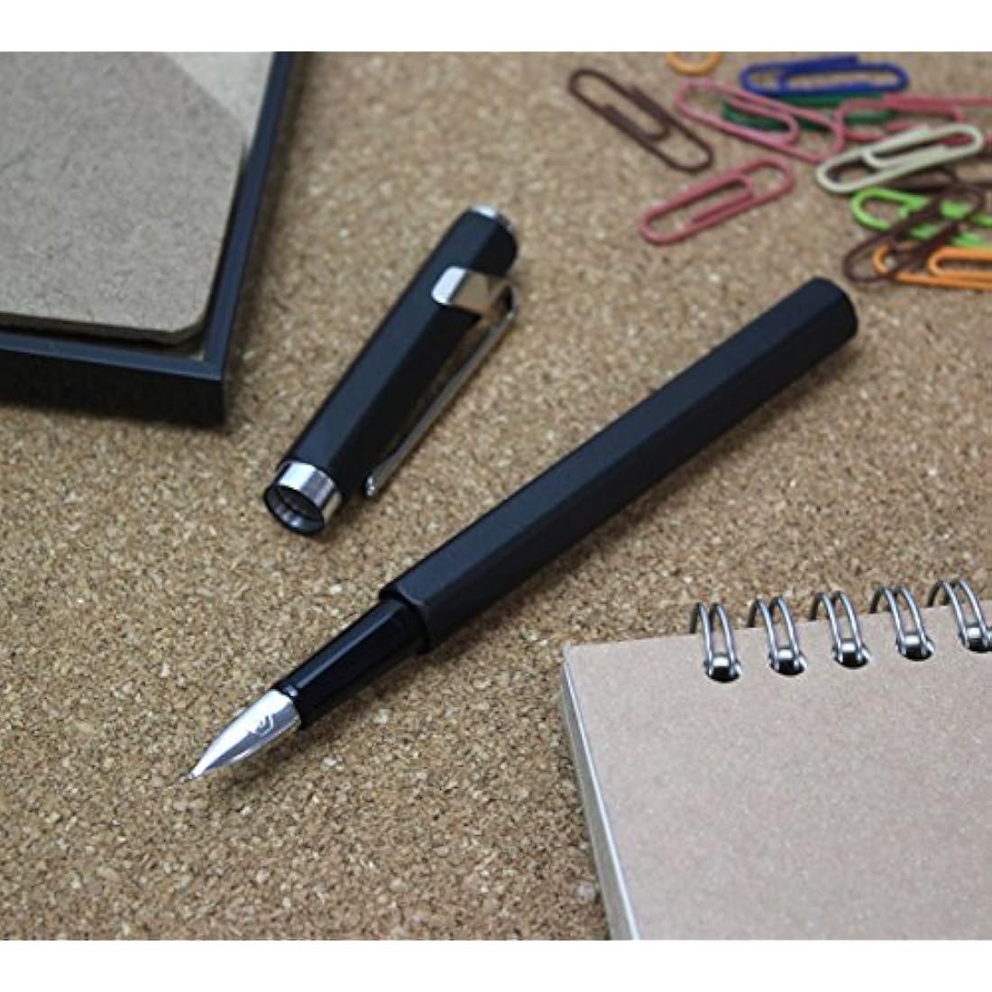 Caran d-Ache Fountain Pen Metal 849 Black Spring EF