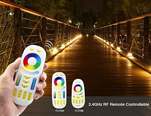 lighteu®, Milight Miboxer RGBCCT 50W Garden Light Multi-Color Change and Color Temperature Adjustable WiFi LED Garden Lawn Light IP65 Waterproof Flood Light, futt02