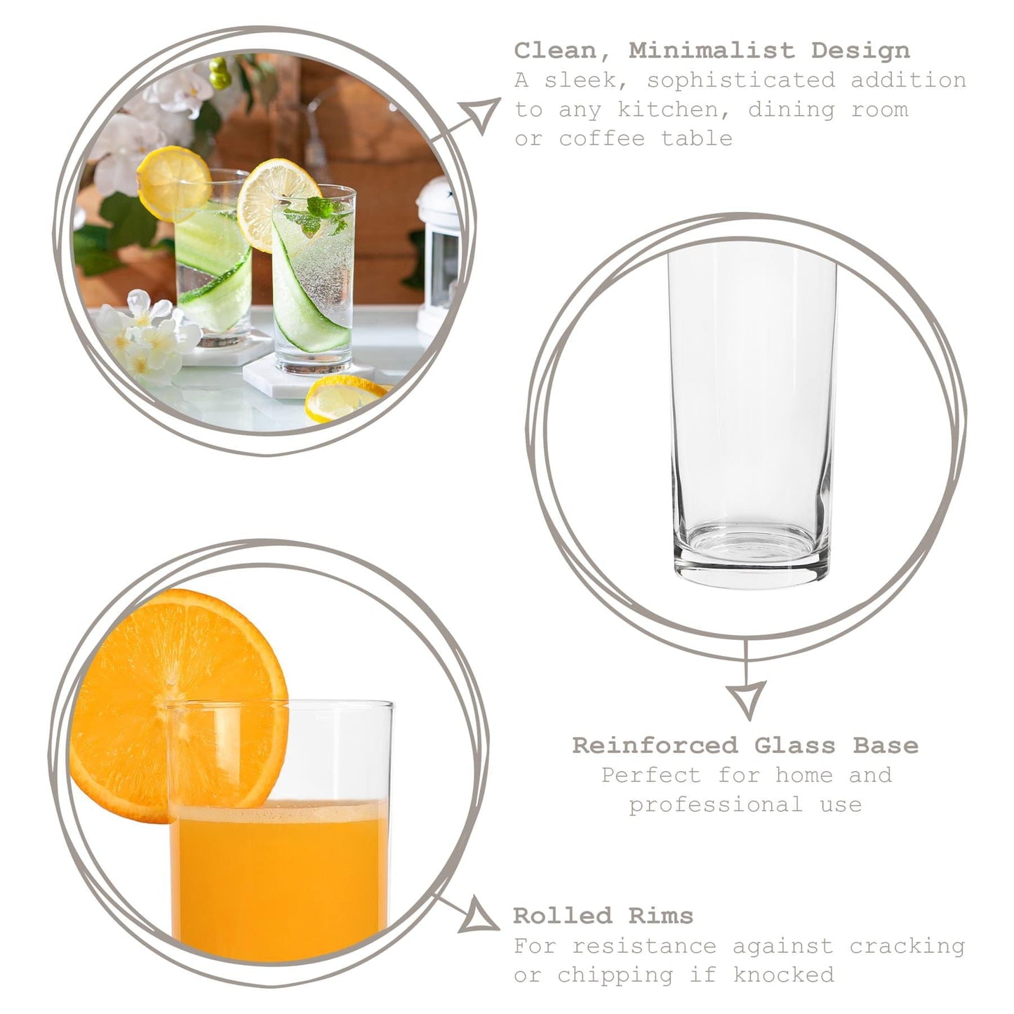295ml Liberty Highball Glasses - Pack of Six