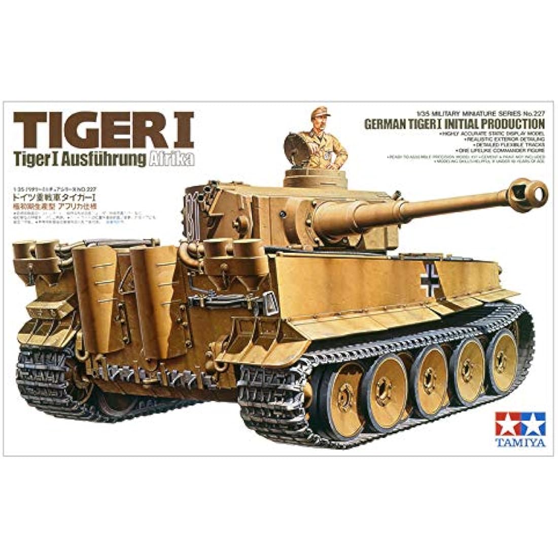 TAMIYA 300035227-1:35 WWII Tiger I Initial/Early Production, Miniature Vehicles