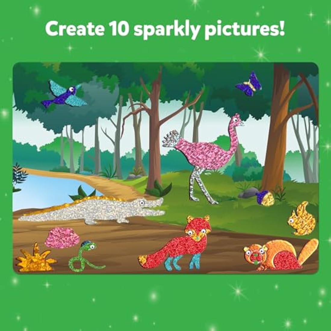Skillmatics Foil Fun - Animals, No Mess Art for Kids, Travel Toys, Craft Kits, DIY Creative Activity, Gifts for Boys & Girls Ages 4, 5, 6, 7, 8, 9