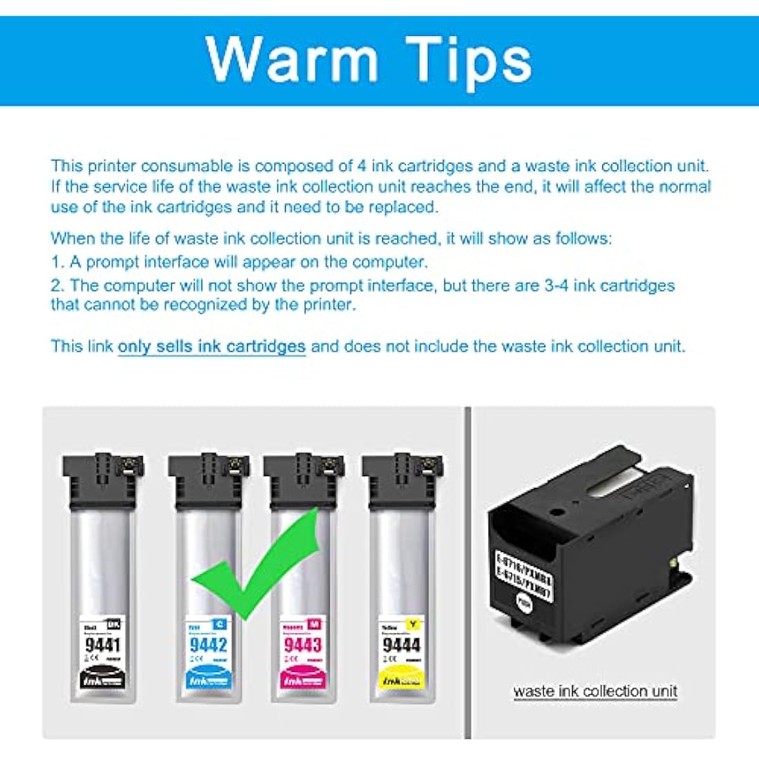 LCL T9441 Compatible Ink Cartridge Replacement for Epson T9441 T9442 T9443 T9444 for Epson WorkForce Pro WF-C5210 WF-C5210DW WF-C5290 WF-C5290DW WF-C5710 WF-C5710DWF WF-C5790 WF-C5790DWF (4 Pack)
