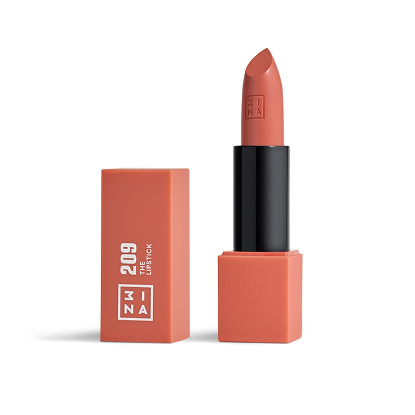 3INA MAKEUP - Vegan - The Lipstick 209 - Cream - Highly Pigmented Shades - Moisturizing Creamy Texture - Smooth Formula - Intense Color - Shiny Satin
