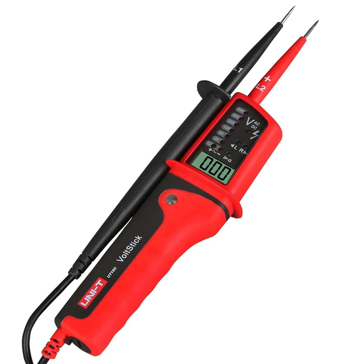 UT15C Two Pole Voltage and Continuity Tester - Waterproof, AC/DC Voltage Testers, 12V ~ 690V Range, 3-Phase AC Phase Rotation Test, Can Determine The