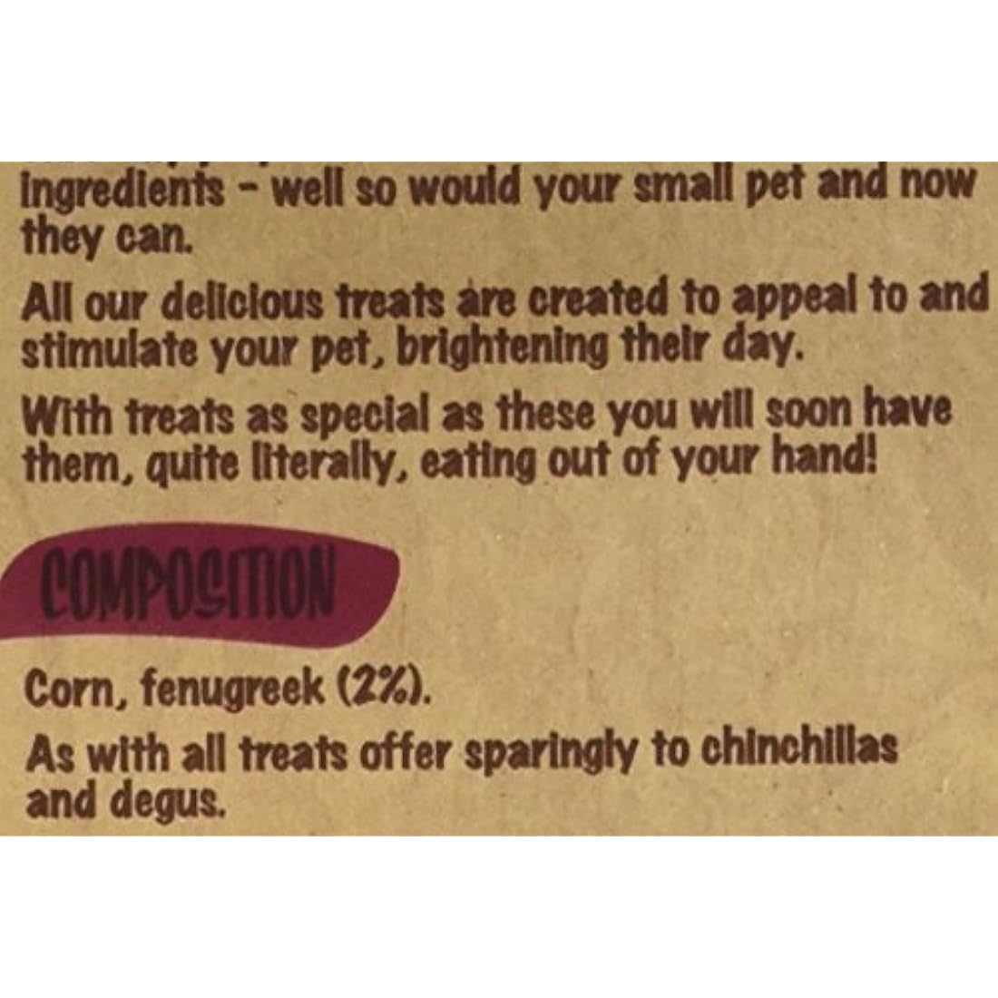 Rosewood Naturals Fenugreek Crunchies, Small Animal Treats for Rabbits, Guinea Pigs, Chinchillas, Degus, Hamsters, Gerbils, Mice and Rats, 200g