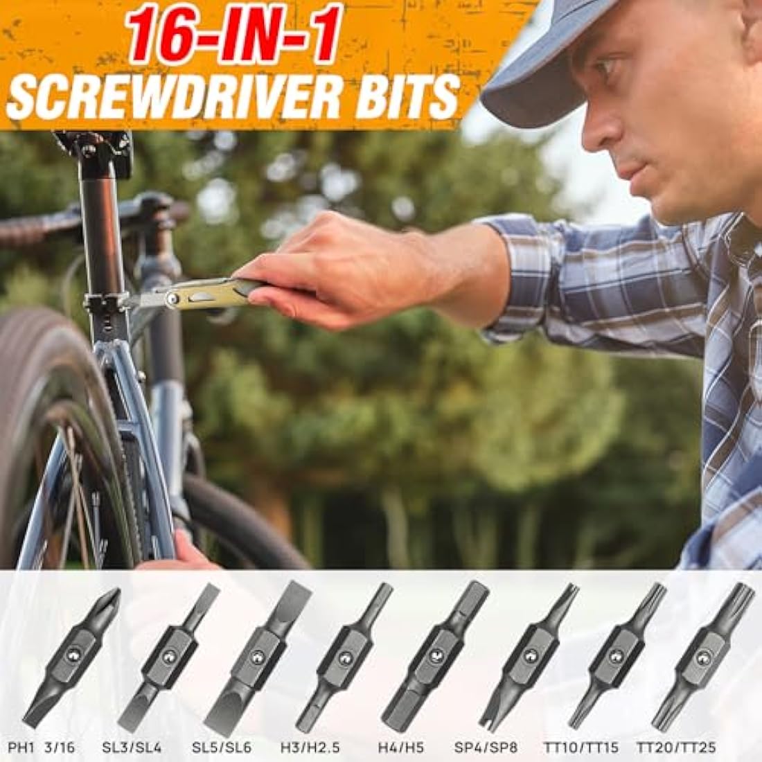BIBURY Multitools, Multi Tool Foldable Pliers with Upgraded Scissors and Screwdriver Set, Stainless Steel Multitools, Ideal for Camping, Outdoor, Repairing -Gift for Dad Men -Titanium Plating Gold Pro