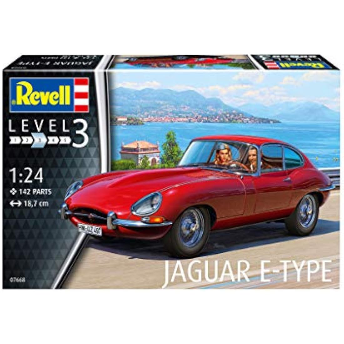 Revell 07668 Jaguar E-Type (Coupé) 1:24 Scale Unbuilt/Unpainted Plastic Model Kit