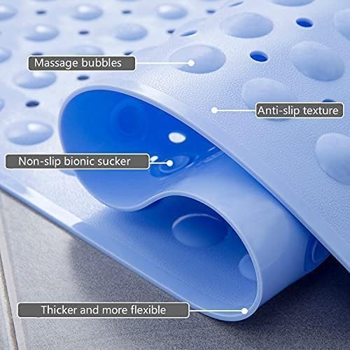 Stafeny Non-Slip Shower Mat for Inside the Non-Slip Anti-Mould Rubber Shower Mat (White, 50x80cm)