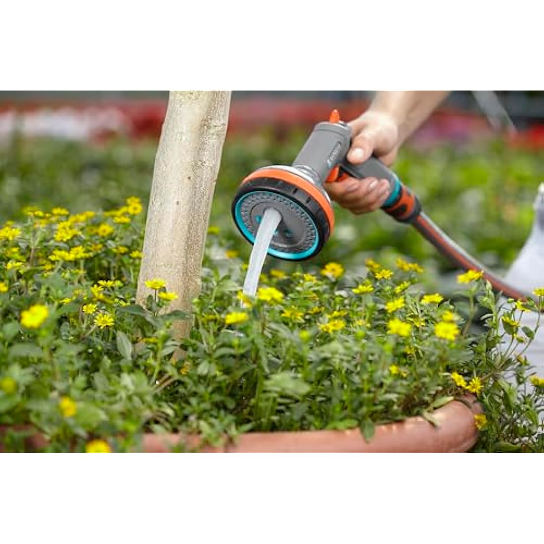 Gardena Comfort Multi Sprayer: Garden Sprayer for Watering and Cleaning, Five Spray Patterns, Lock, infinitely Adjustable Regulation, Frost Protection (18315-20)