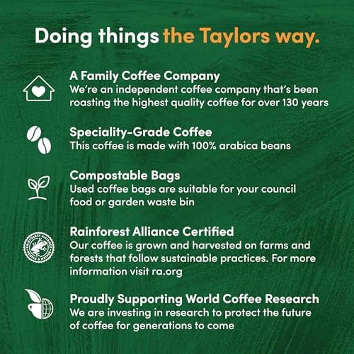 Taylors of Harrogate, Roast 5, Flying Start Coffee Bags, 3 Boxes of 10 (Total 30 Bags)