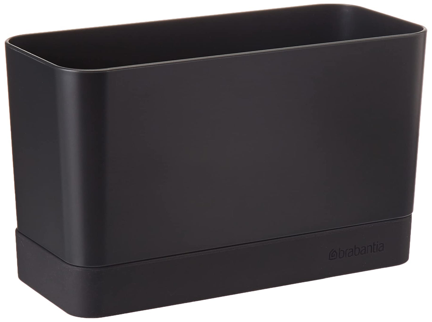 Brabantia 117503 Sink Organiser with Removable Tray, Dark Grey, 8.5 x 19 x 11.5 cm