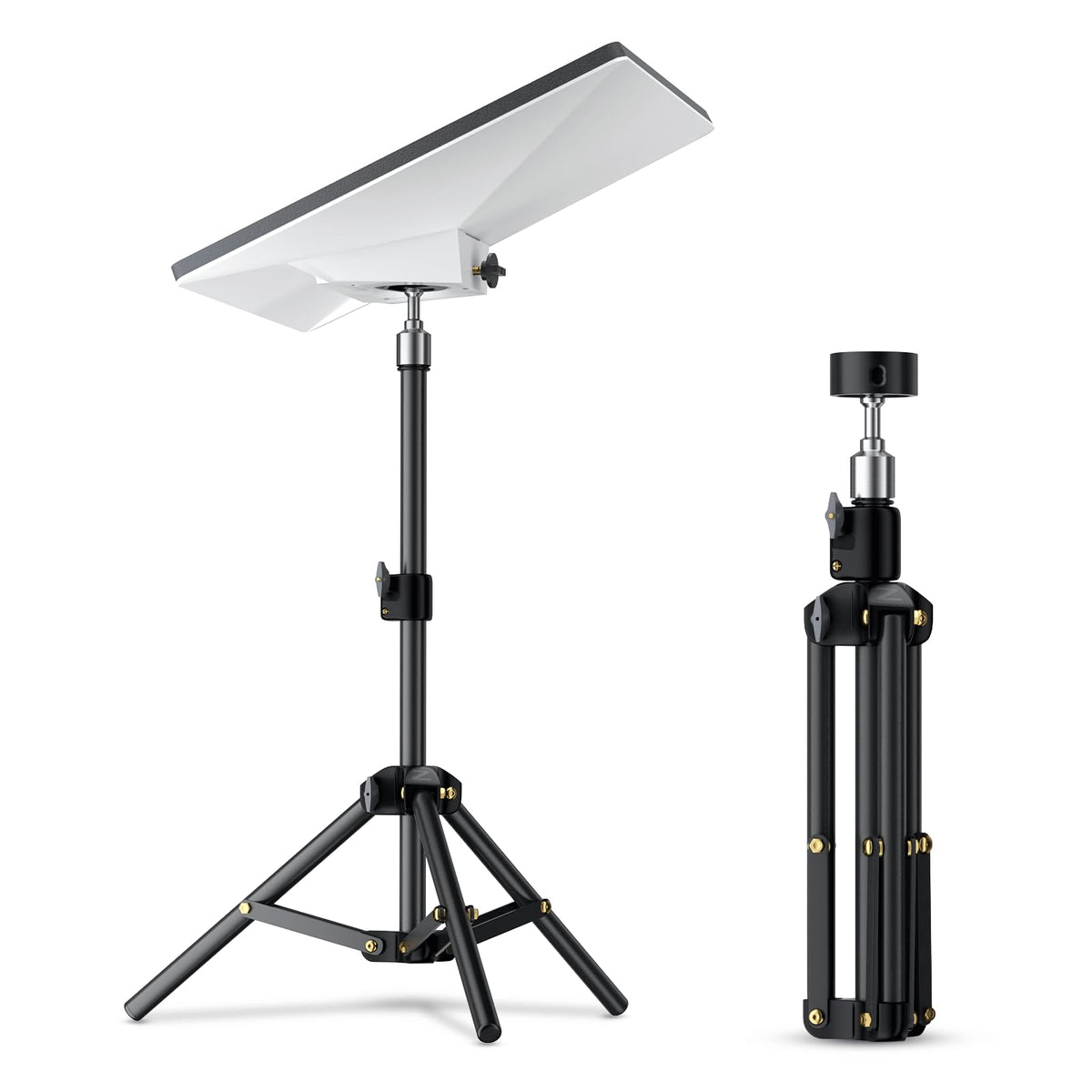 Starlink Mini Tripod with Adapter(for Both 2025 New and Old Version), Adjustable Tripod Mount for Starlink Mini Dish, Portable Stand Mounting Kit for