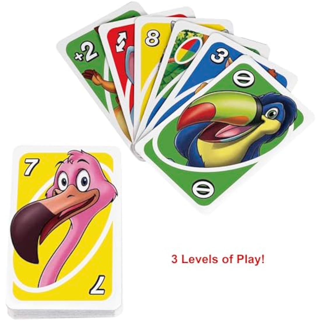 UNO Junior Card Game with 45 Cards, Gift for Kids 3 Years Old & Up, GKF04