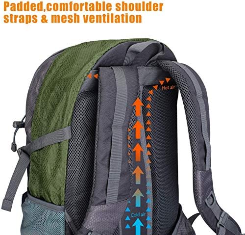 G4Free 35L Waterproof Hiking Backpack Outdoor Backpack Trekking Daypack for Camping Hiking Backpacking Climbing with Rain Cover