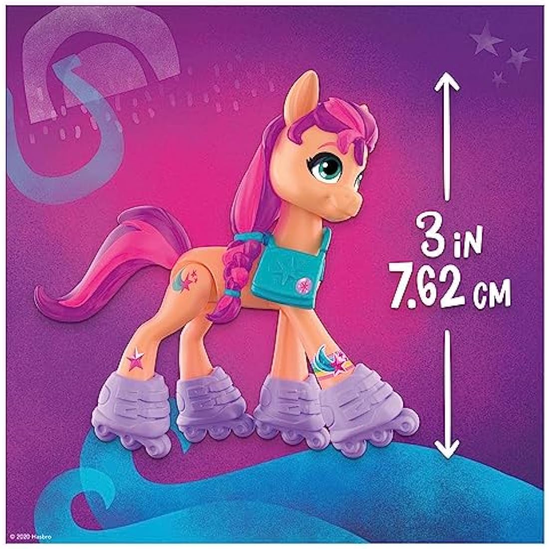 My Little Pony: A New Generation Crystal Adventure Sunny Starscout 7.5cm Orange Pony with Surprise Accessories Bracelet