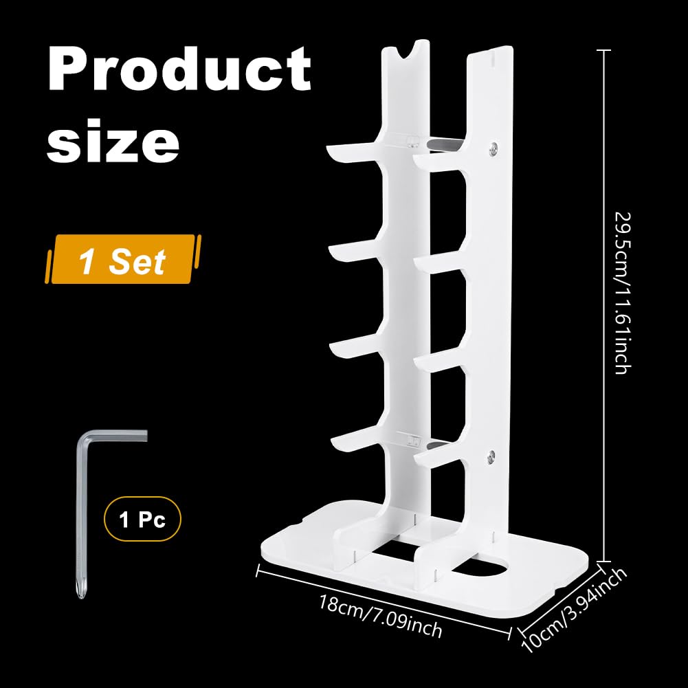 UNICRAFTALE 5-Tier Acrylic Knife Display Stand White Pocket Knife Holder Folding Knifes Display Case Fixed Blade Knifes Collection Displays Stand