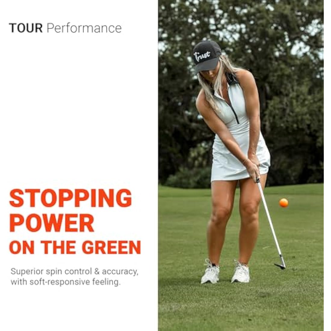 Trust Golf Balls Aurora | Rosa | Tour-Level Performance | Stand Out | Maximum Distance | Straight Flight | Stopping Power | Crystal Urethane Cover for Ultimate Control | 12 or 48 Balls