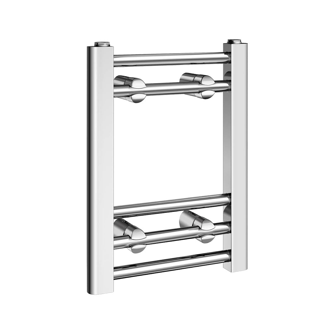 iBathUK Zypher Straight Wall Mounted Heated Towel Rail, 5 Column Steel High Thermal Output Hydronic Central Heating