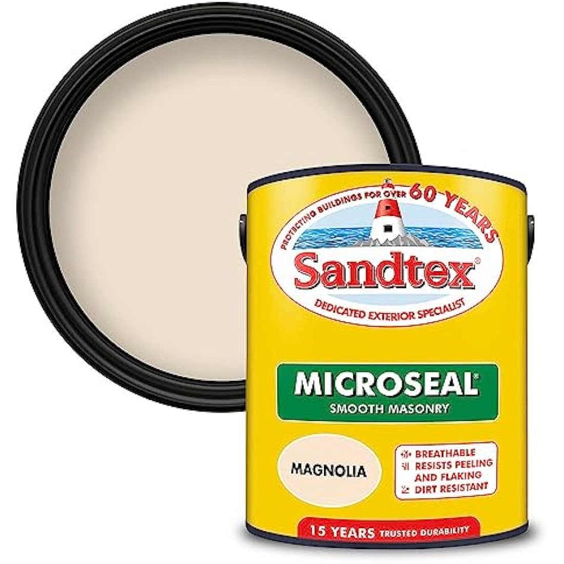 Sandtex Ultra Smooth Masonry Paint 5 Litre Magnolia