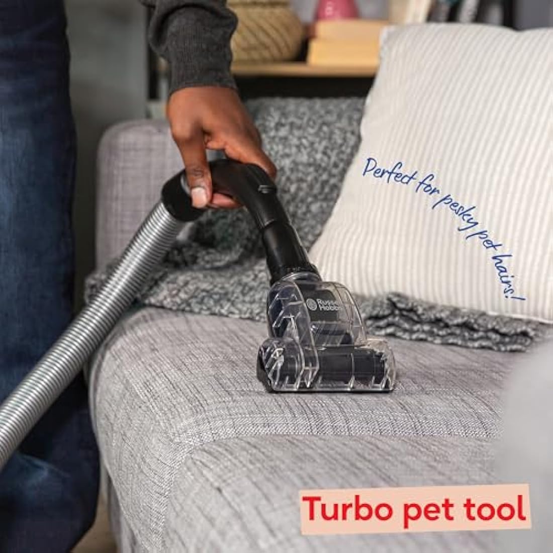 Russell Hobbs Multi Cyclonic Cylinder Vacuum Cleaner TITAN2 PET 3 Litre Grey & Purple with 3 in 1 Multi-Tool, Triple Dust Lock 700W High Efficiency Motor, PET Turbo Tool, 2 Year Guarantee RHCV4601