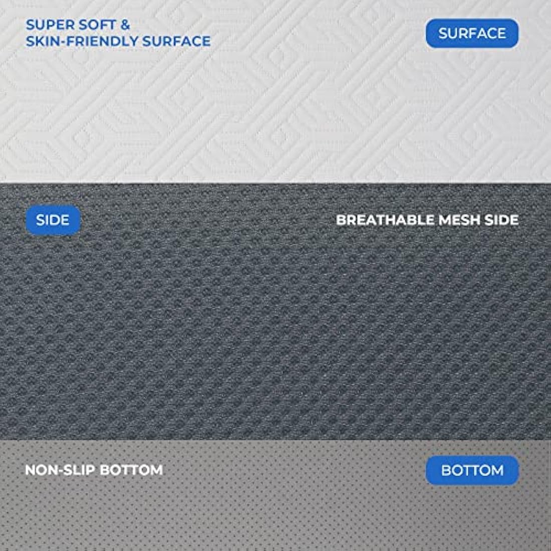 Vesgantti Folding Mattress Single Size with Storage Bag, 10CM Gel Memory Foam Foldable Mattress Tri-fold for Travel, Camping, Guest Bed - 100-Night Trial, CertiPUR-US Certified