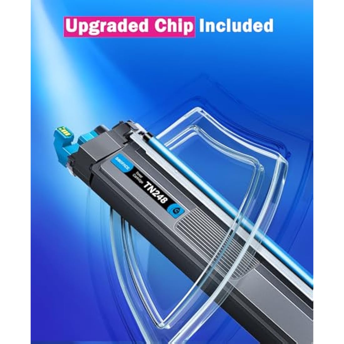 SODFACE TN248XL TN248 Toner Cartridge Compatible for Brother DCP-L3560CDW Toner for Brother MFC-L3740CDWE DCP-L3520CDW HL-L3240CDW HL-L3220CW MFC-L8390CDW DCP-L3555CDW (Black, Magenta, Yellow, Cyan)