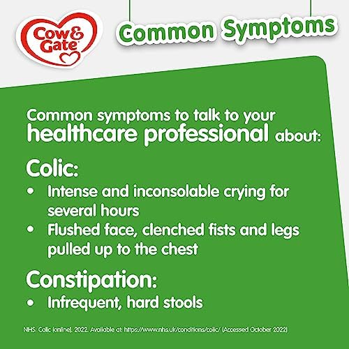 Cow & Gate Comfort Baby Milk Powder Formula, from Birth, 800 g (Pack of 4)