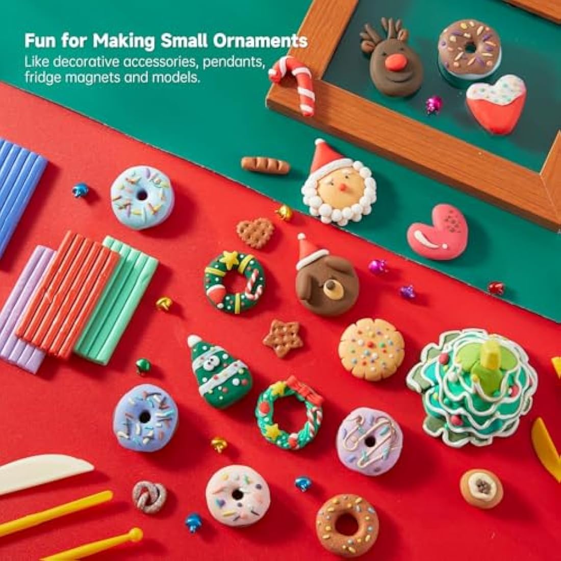 Shuttle Art Polymer Clay, 57 Colors Oven Bake Modeling Clay, Creative Clay Kit with 19 Clay Tools and 10 Kinds of Accessories, Non-Toxic, Non-Sticky, Ideal DIY Art Craft Clay Craft for Kids Adults