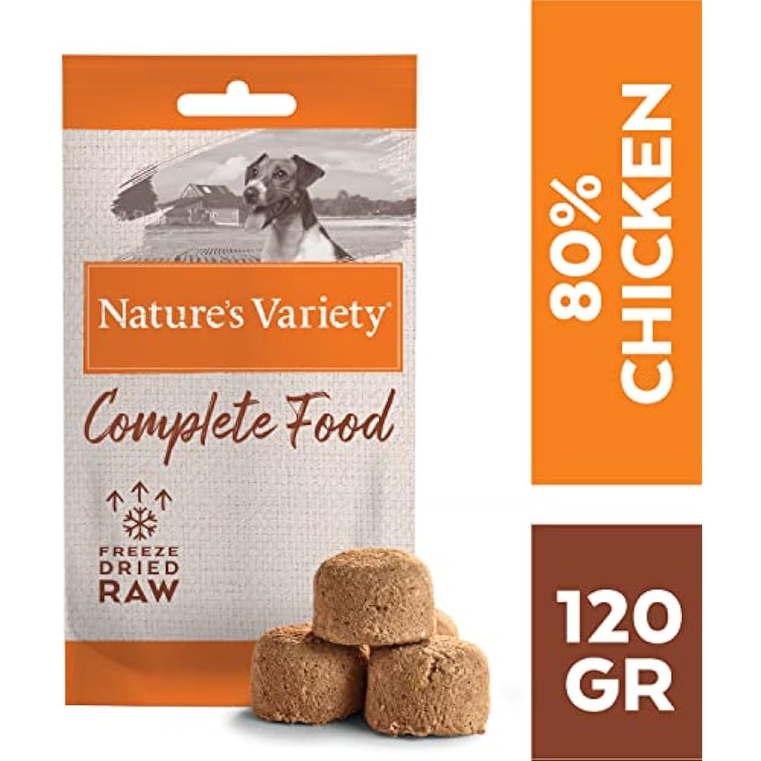 Nature's Variety Complete Freezed Dried Food Chicken for Dogs Mini & Small - Case 7 x 120 g