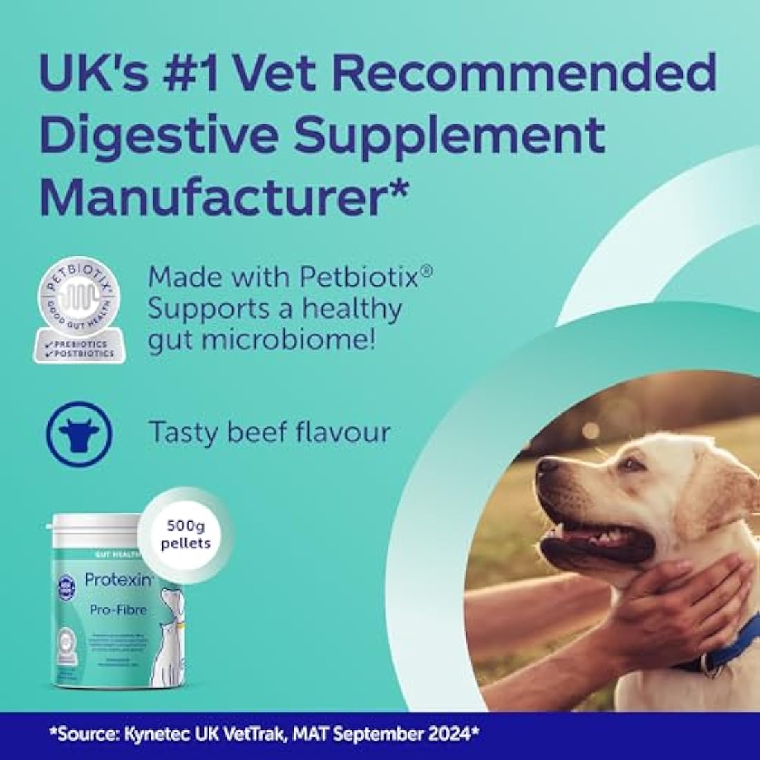 Protexin Veterinary Pro-Fibre for Dogs and Cats, 500g, Green brown, VE-017