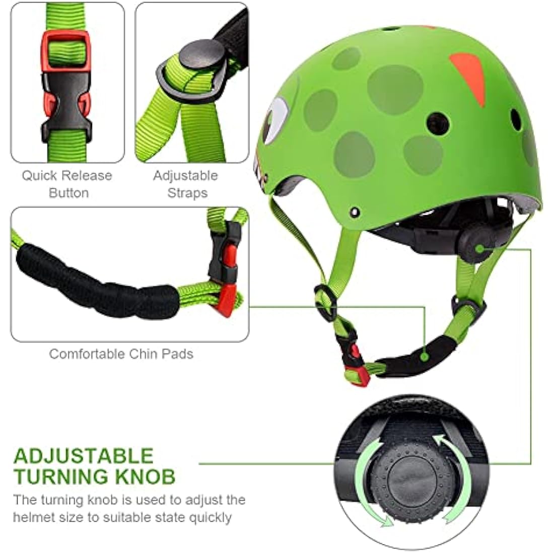 Kids Helmet Boys Girls Lightweight Bike Helmet, Multi-Sport Safety Toys 2 3 4 5 Years Old Children Cartoon Helmet for Skateboard Scooter