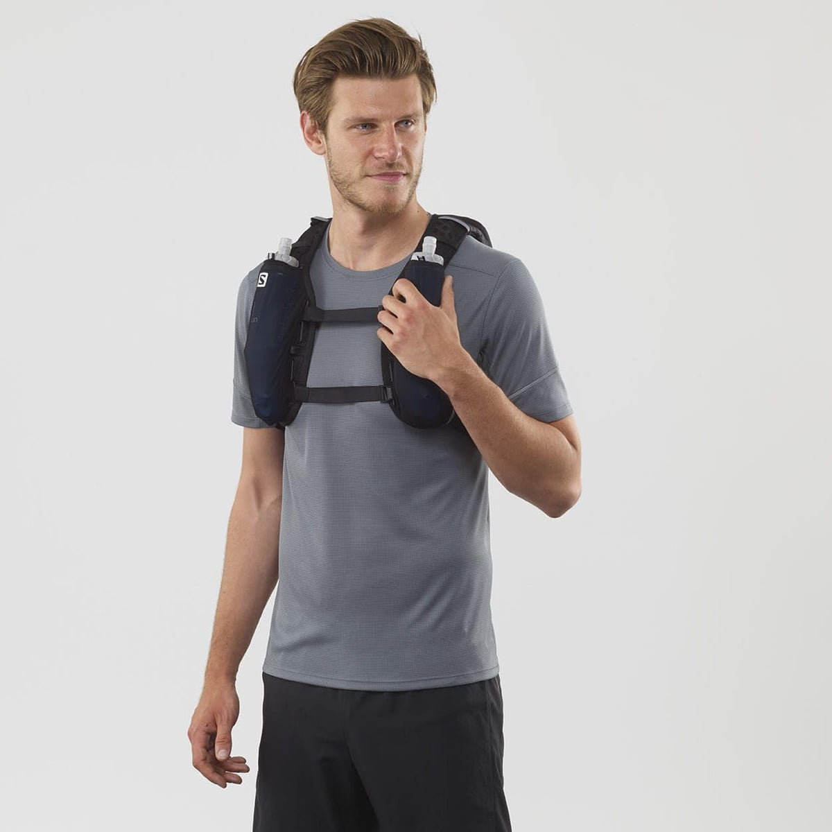 Salomon Agile 6 Unisex Unisex Hydration Vest, Trail Running, MTB, Running, Hiking, Dynamic Comfort, Quick Access, and Versatility, Black