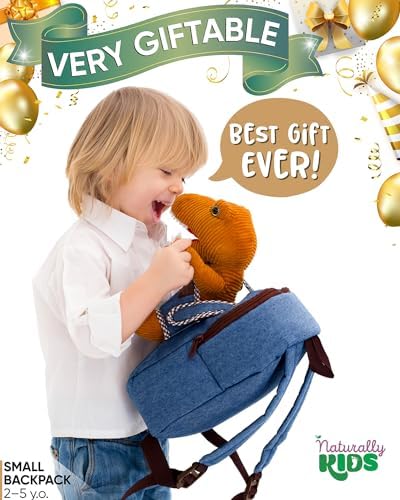 Naturally KIDS Toddler Backpack w Stuffed Animals