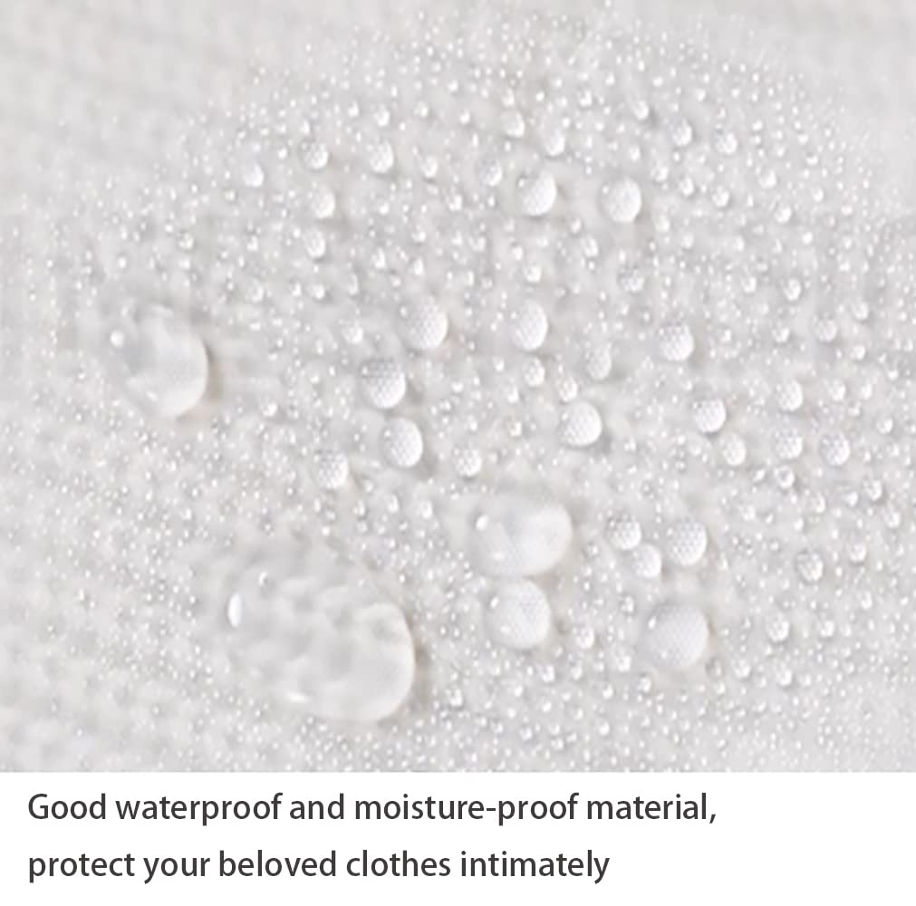 DDGAO Garment Covers Dustproof Clothes Covers Moth Proof Coat Bag with Zip PEVA Translucent Dress Cover Waterproof Anti-mite Breathable Suit